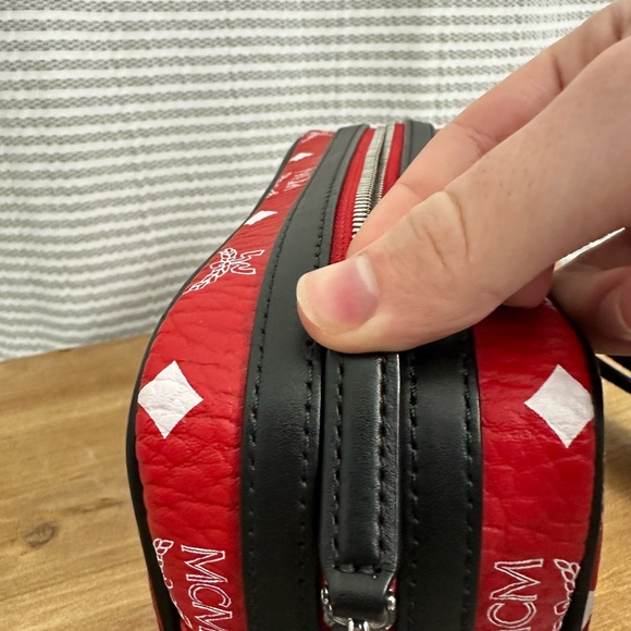 MCM Bag in Red & White Visetos NWOT - Picture 16 of 16